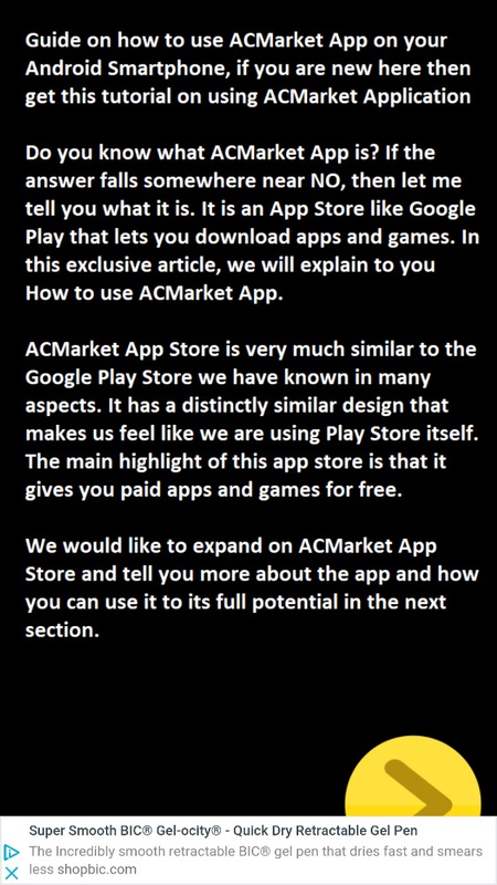 AC Market Guide 25.0 APK feature