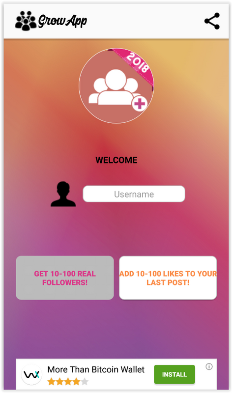 GrowApp Followers & Likes for Instagram 2019 2.2 APK feature