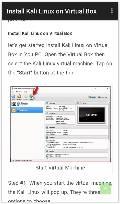Kali Linux 5 APK feature
