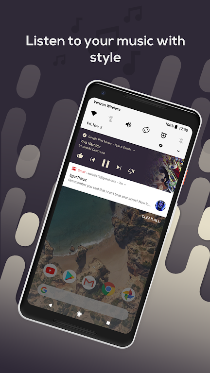 Material Notification Shade 18.4.4.1 APK feature