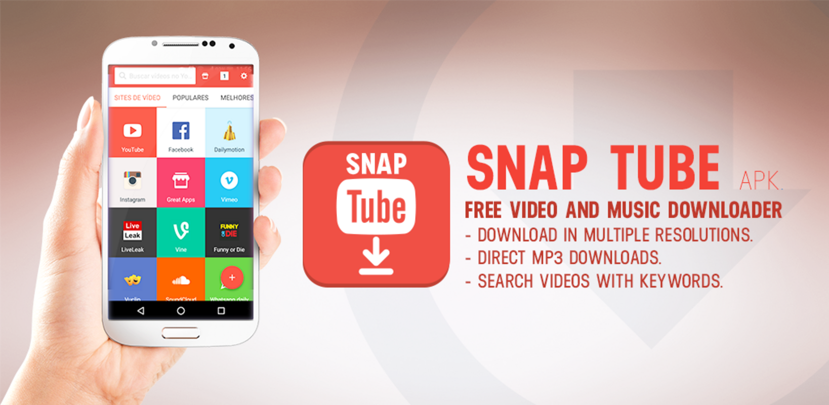 new snaptube guide 1.0 APK feature