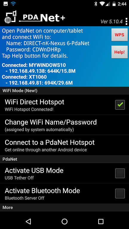 PdaNet 5.32 APK for Android Screenshot 1