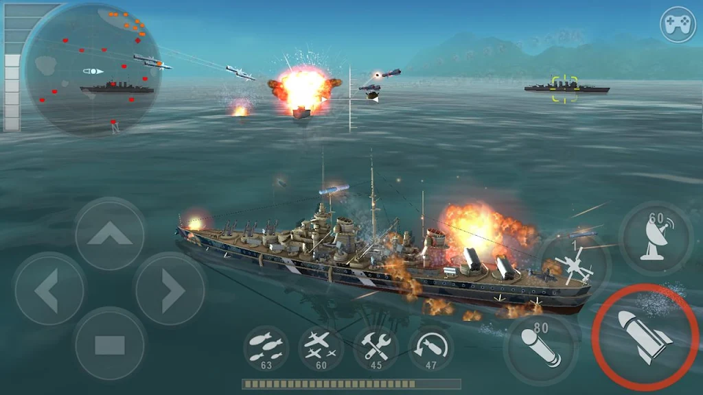 WARSHIP BATTLE:3D World War II 3.7.5 APK feature