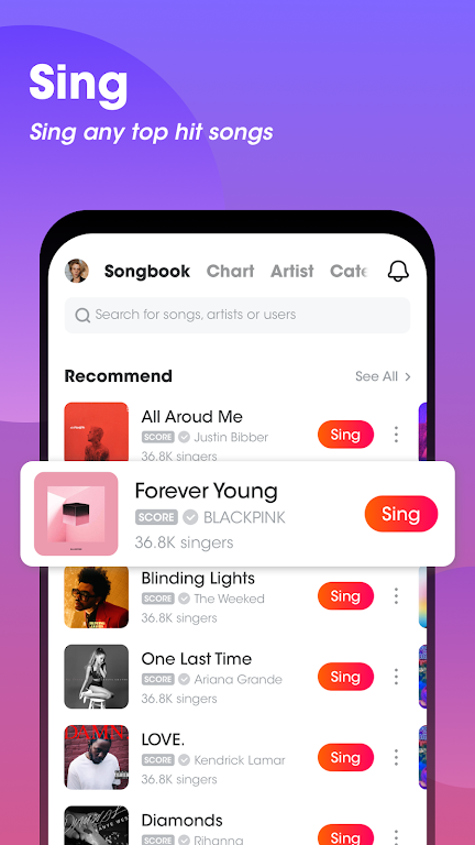WeSing 5.69.4.781 APK feature