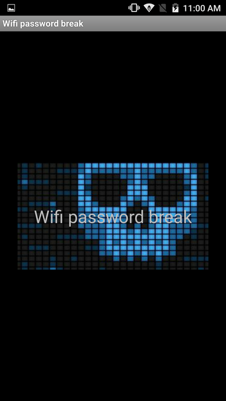 Wifi password breaker 1.0 APK feature