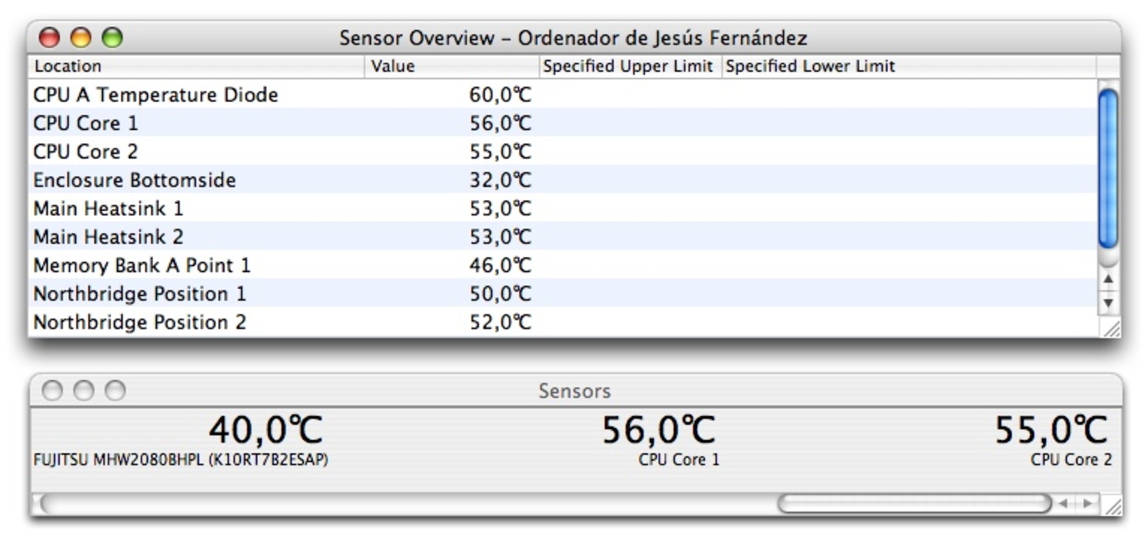 Temperature Monitor 4.7 feature