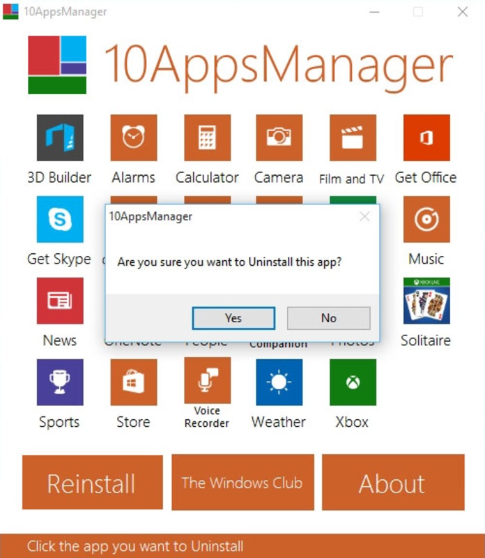 10AppsManager 2.0 for Windows Screenshot 1