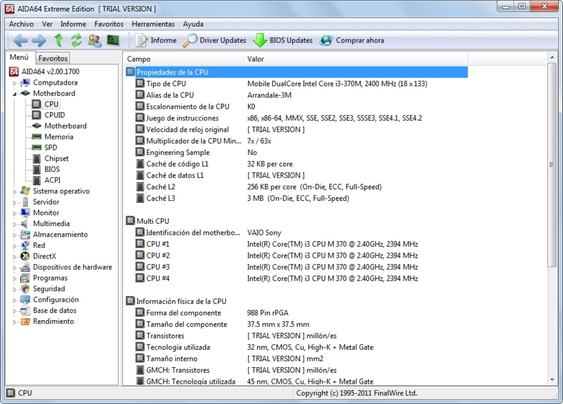 Aida64 Extreme 6.90.6500 for Windows Screenshot 1