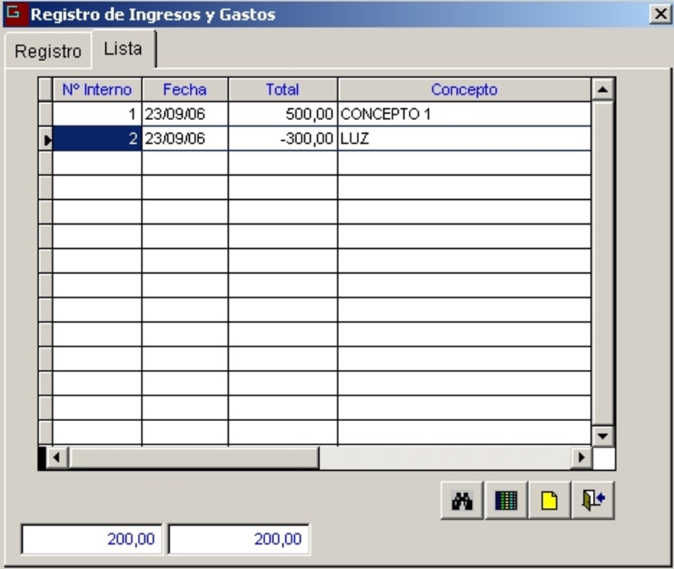 Contabilidad Domestica Lite 6.0 for Windows Screenshot 1