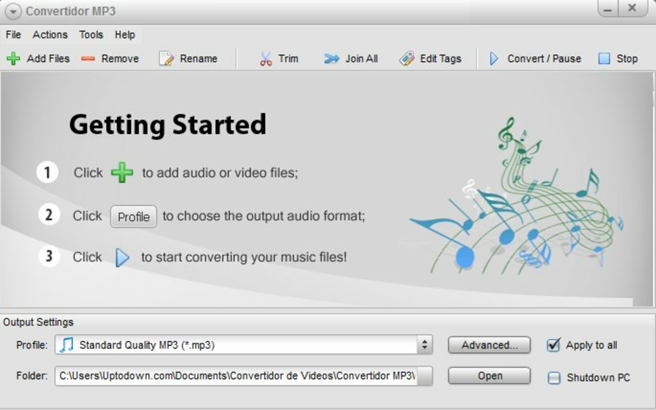 Convertidor MP3 2.3 feature