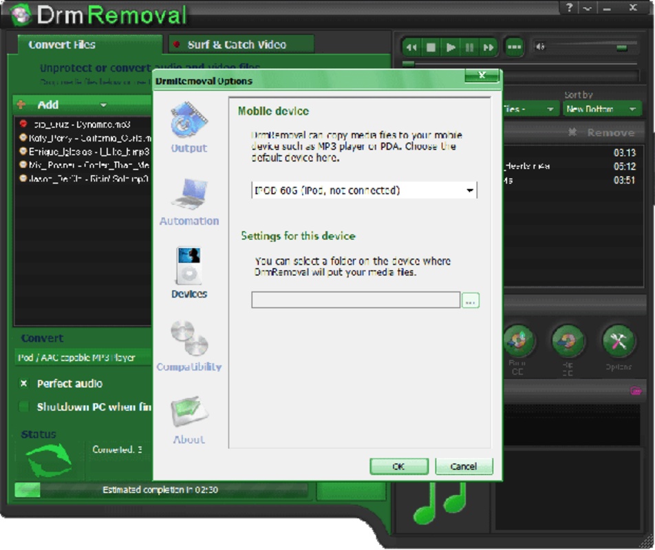 DRM Removal 4.3.2 for Windows Screenshot 1