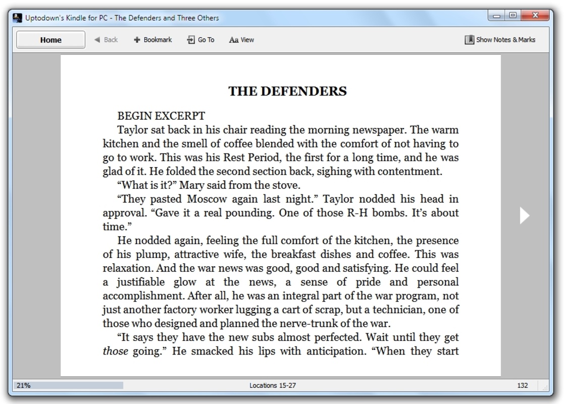 Kindle 2.0.70350 feature