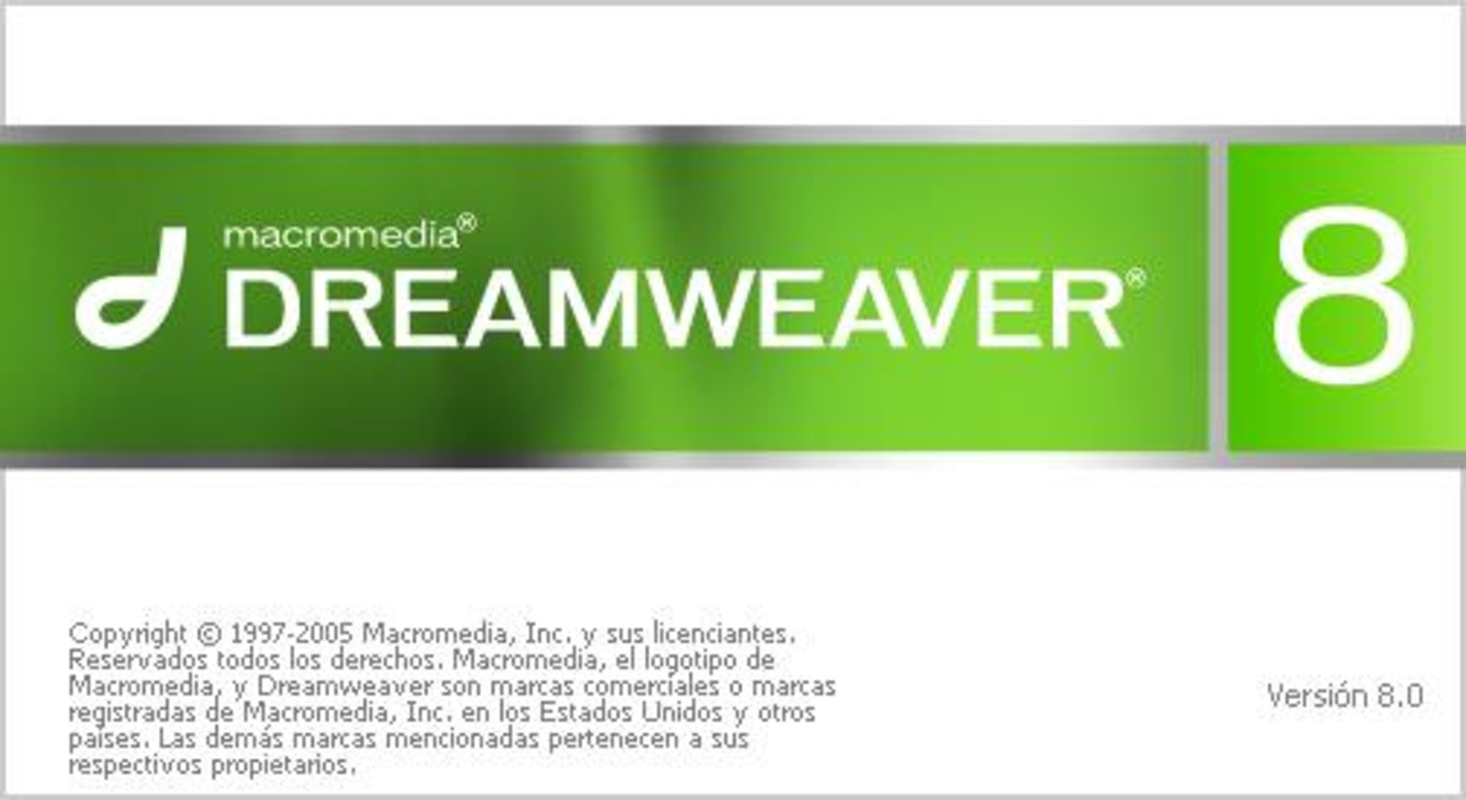 Macromedia DreamWeaver 8 for Windows Screenshot 1