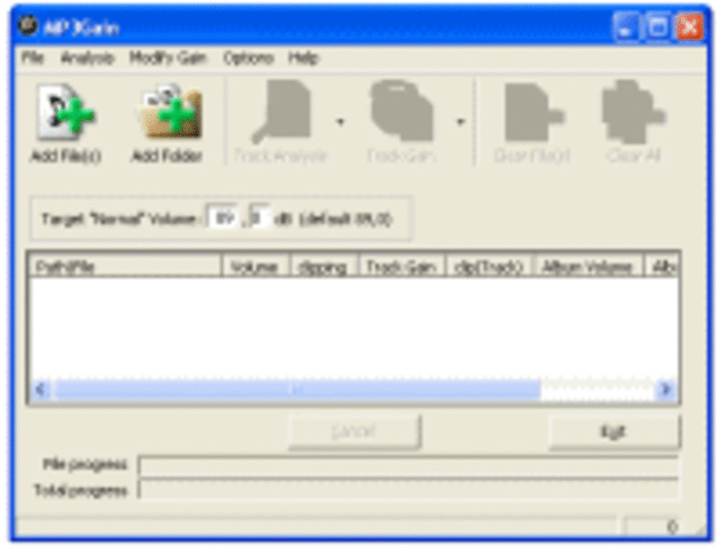 MP3Gain 1.3.5 for Windows Screenshot 1