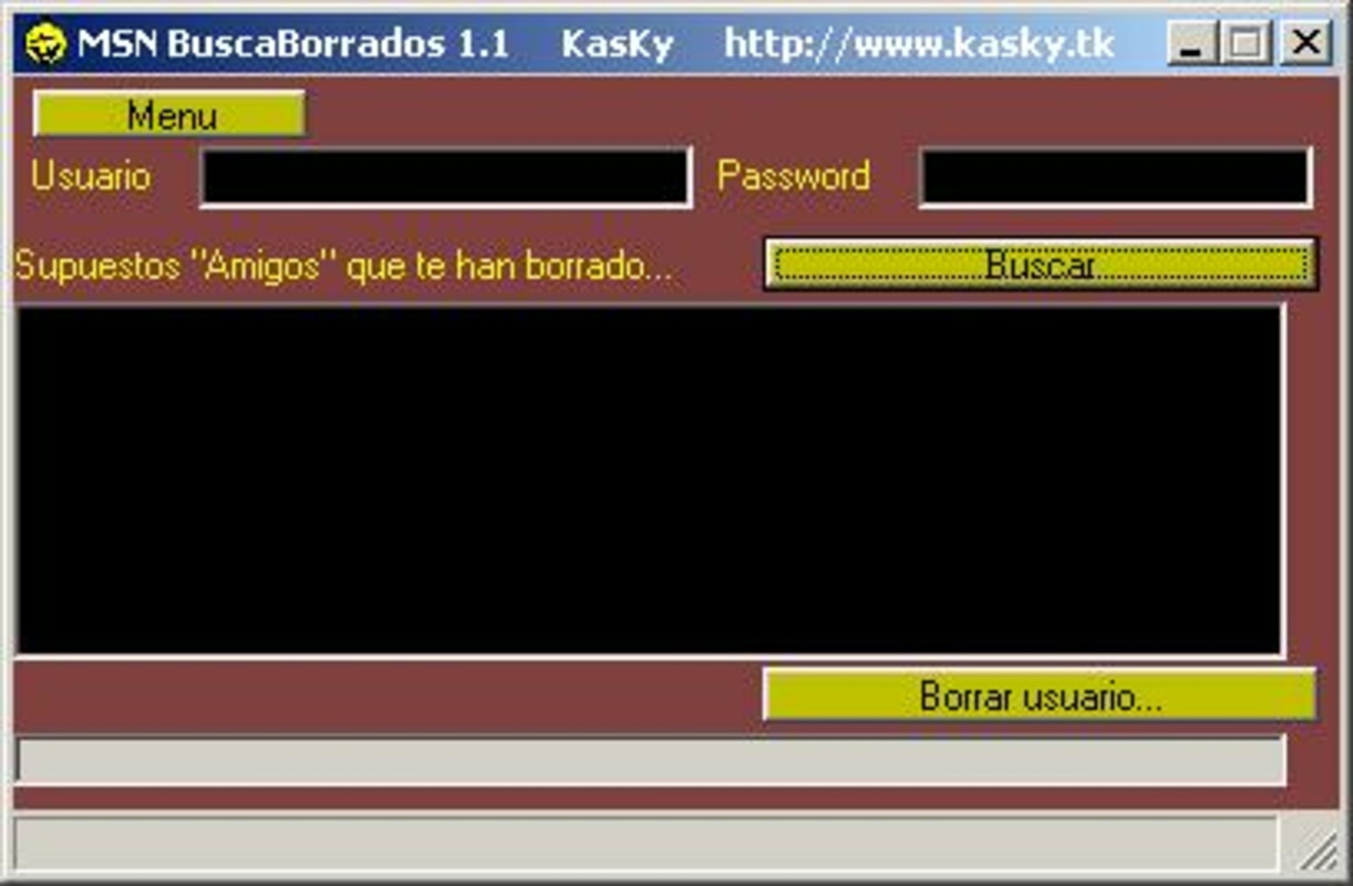 MSN Buscaborrados 1.2 for Windows Screenshot 1