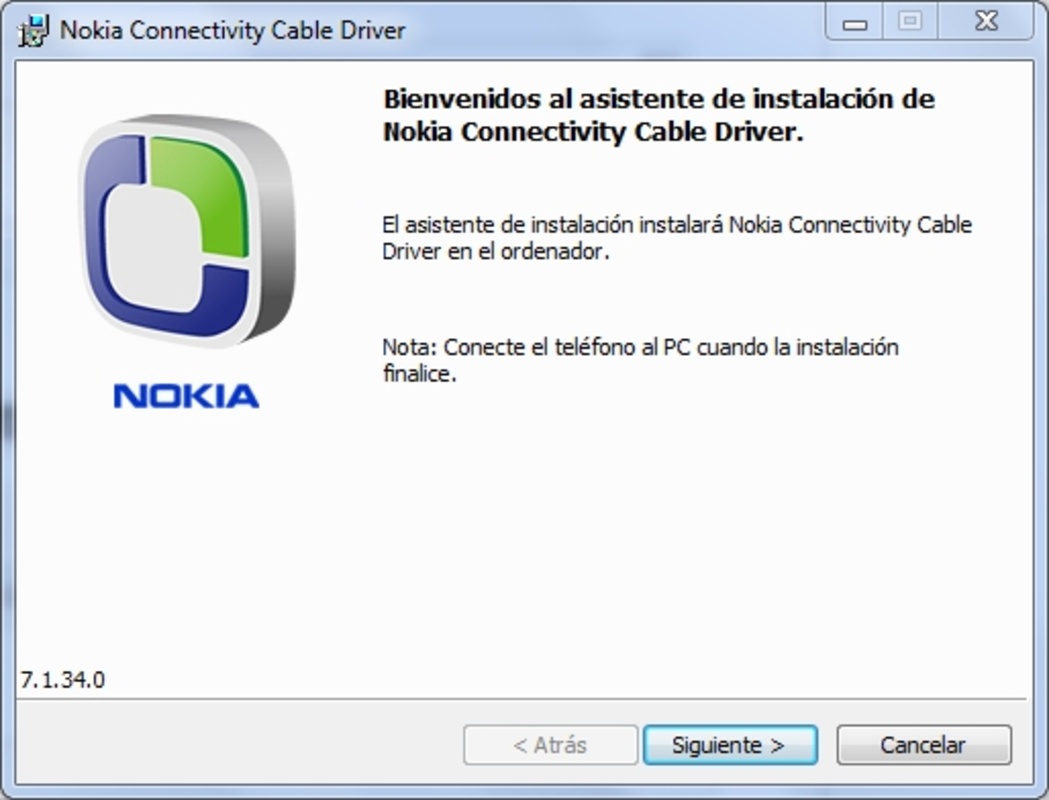 Nokia Connectivity Cable Driver 7.1.182.0 for Windows Screenshot 1