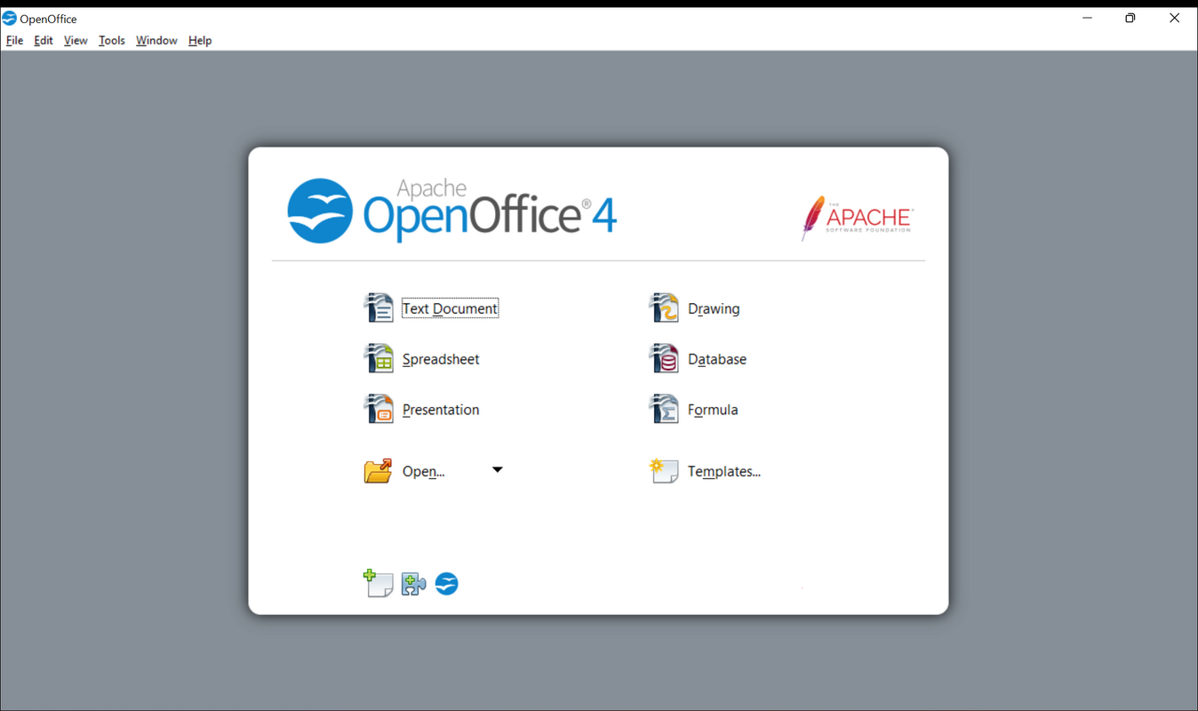 OpenOffice 4.1.14 for Windows Screenshot 1