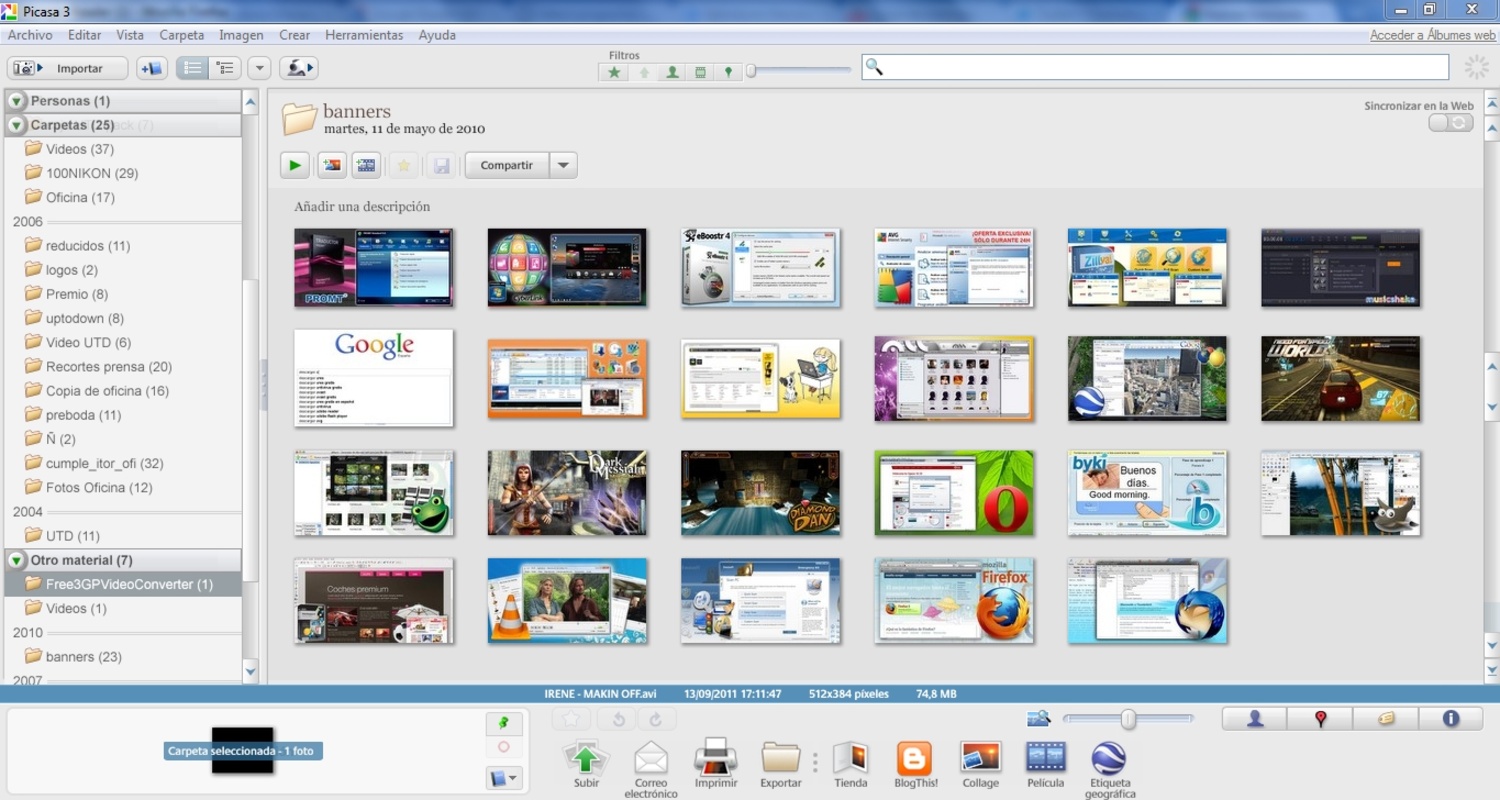 Picasa 3.9.141.259 feature