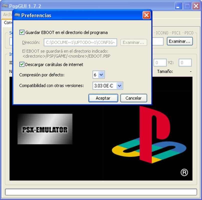 PopStation GUI 1.7.2 for Windows Screenshot 1
