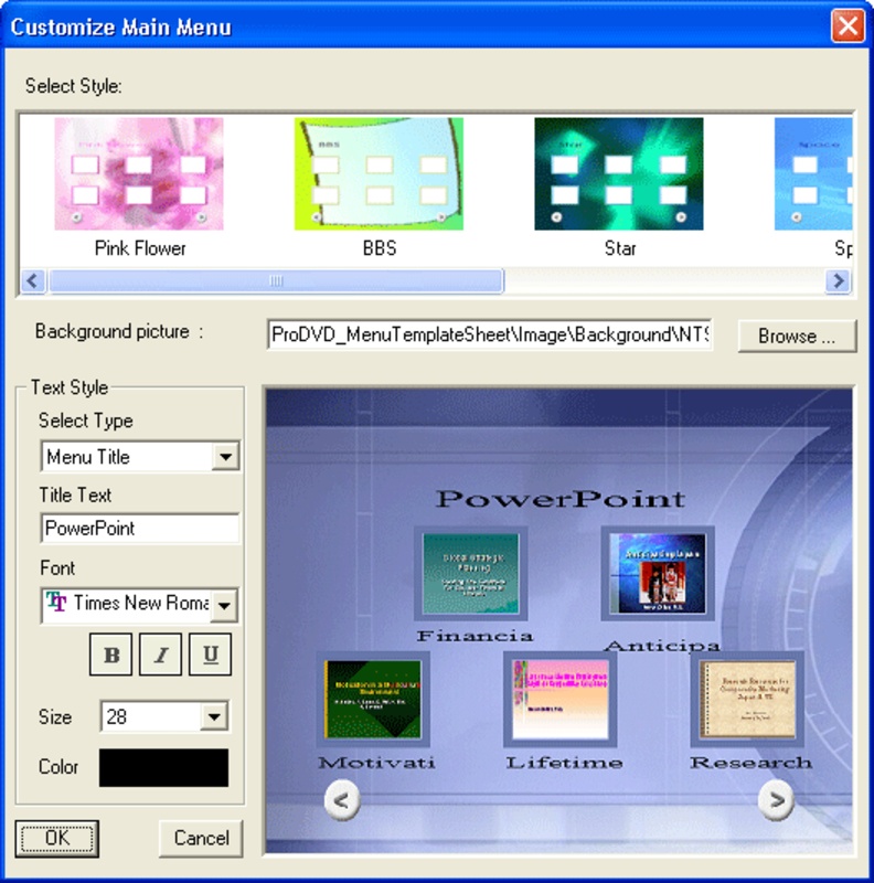 PowerPoint DVD Maker 1.5 for Windows Screenshot 1