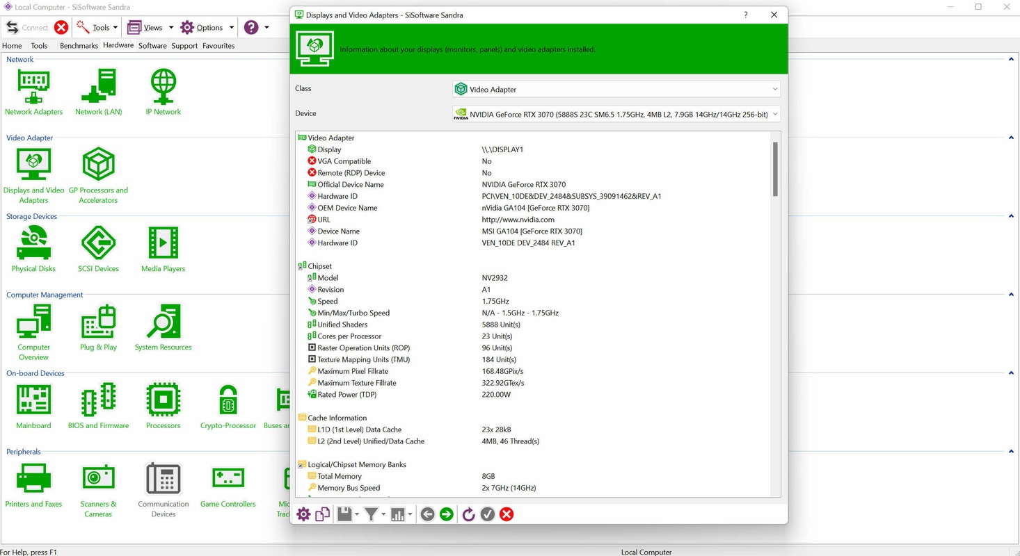 SiSoftware Sandra Lite 31.133 for Windows Screenshot 1