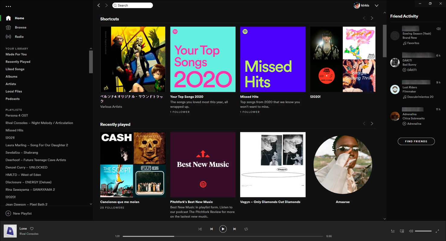 Spotify 1.2.21.1104 feature