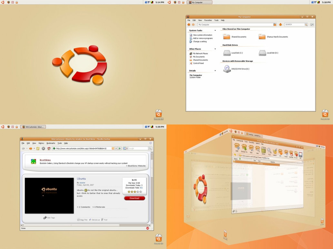 Ubuntu XP 1.0 for Windows Screenshot 1