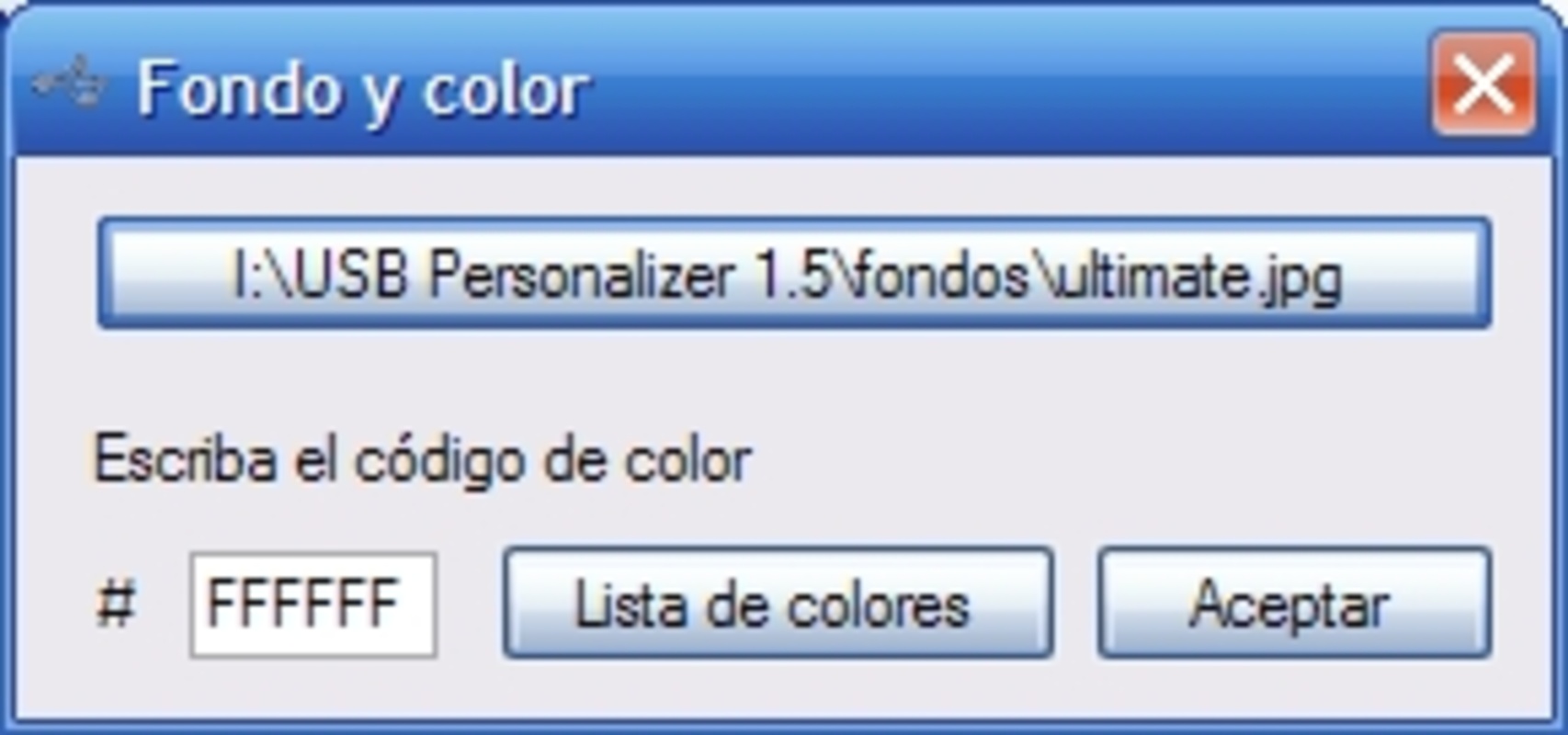USB Personalizer 3.1.0.0 for Windows Screenshot 1